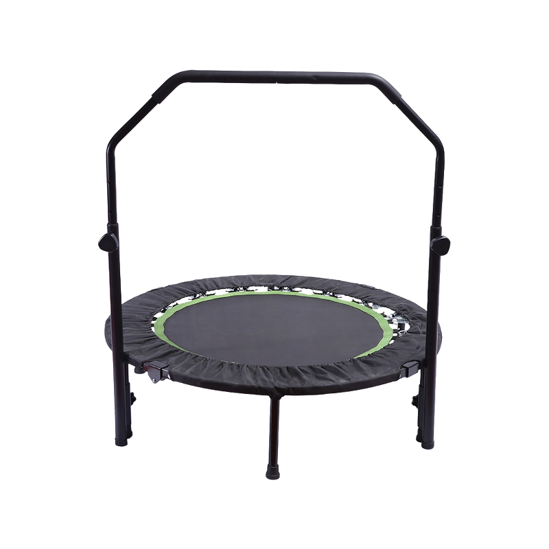 Mini trampolín interior redondo con pasamanos ajustable de 40 pulgadas Peso máximo 330 libras