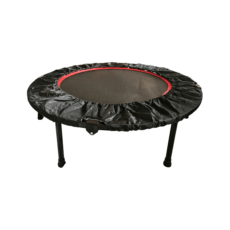 Mini trampolín de interior redondo con cubierta de resorte negra completa de 36 pulgadas Mini trampolín silencioso para ejercicio y fitness en interiores