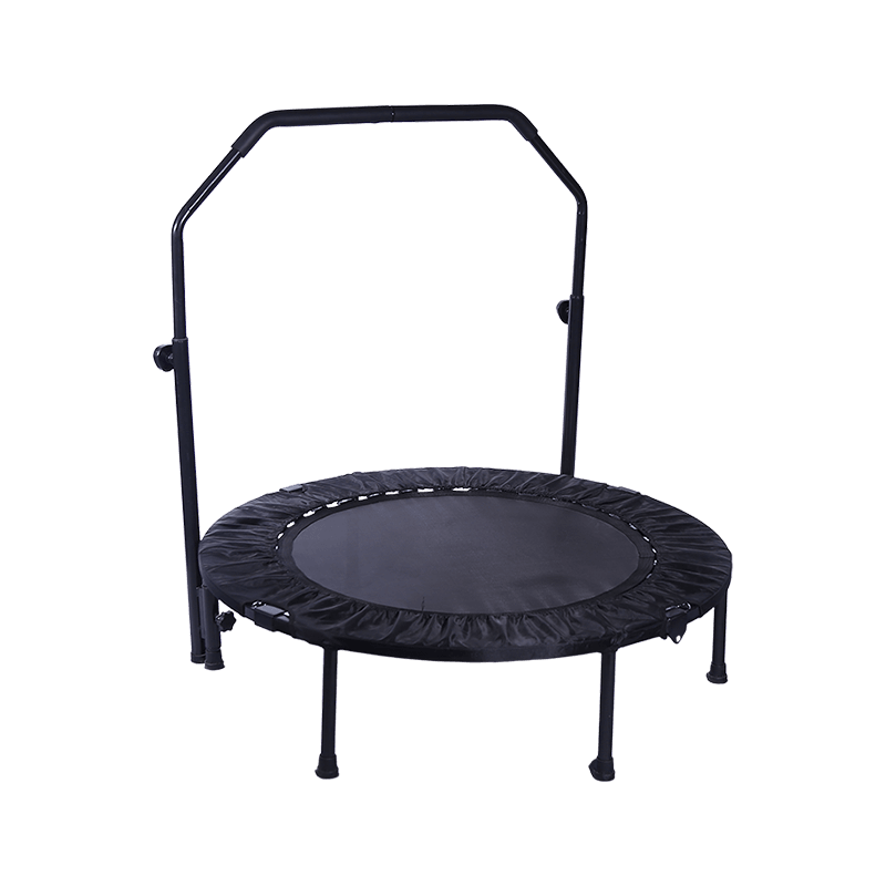 Mini trampolín interior redondo para adultos con pasamanos en forma de U de 40 pulgadas Mini trampolín de entrenamiento para bajar de peso
