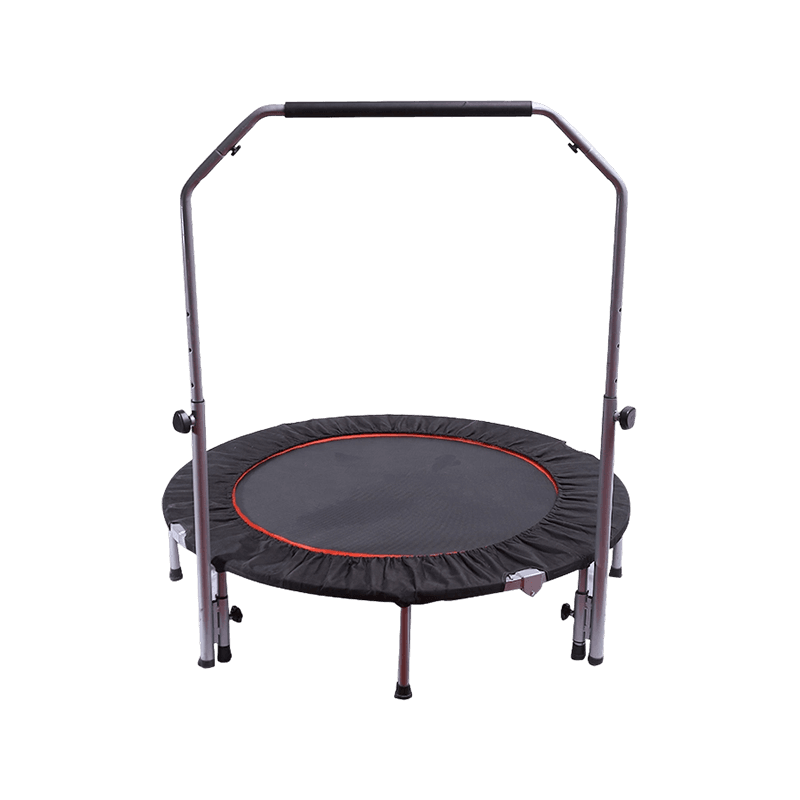 Trampolín de interior ligero con estructura tubular de 40 pulgadas y reboteador para fitness, patas atornilladas