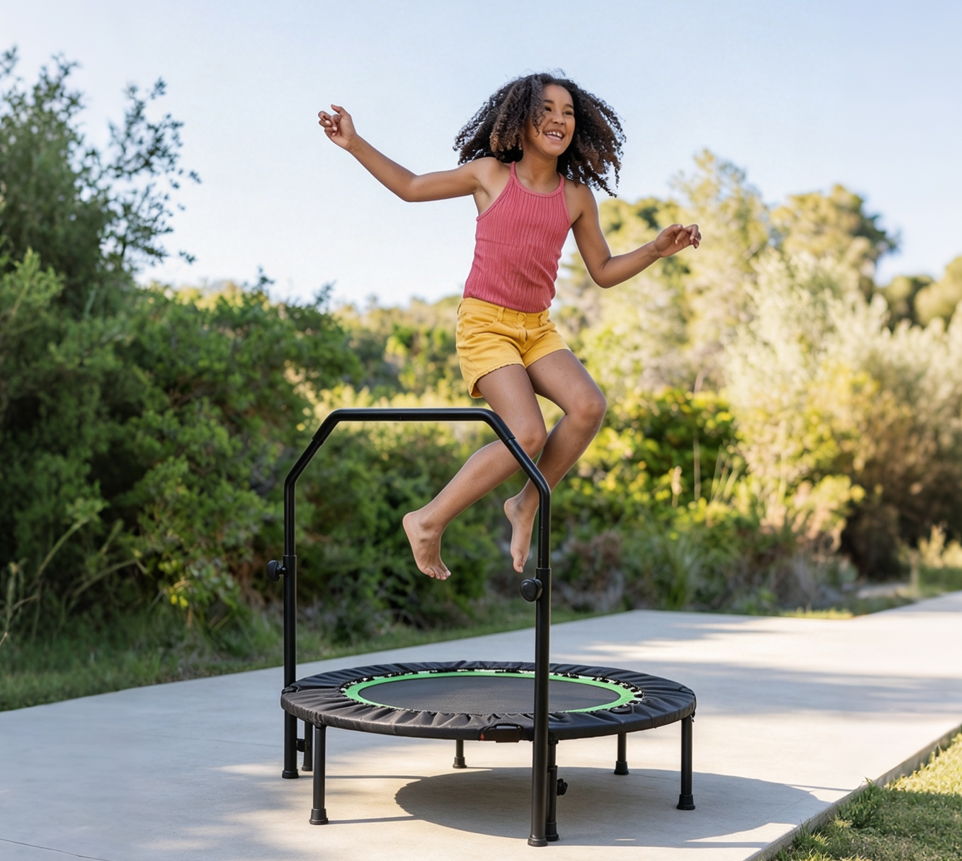 Mini trampolín con asa